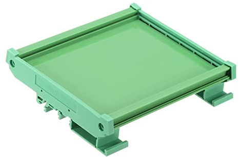 sourcing map PCB DIN Schienenmontage Träger Leiterplattenmontage Halter 100x120mm Grün