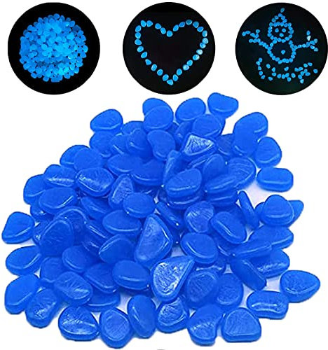 300 Pezzi Ciottoli Luminosi, Sassi da Giardino, Pietre Luminosi, Ciottoli da Giardino, per Decorazione di Corridoio Aperto, decorazione per Percorso Esterni, Decorare Acquario Cortile