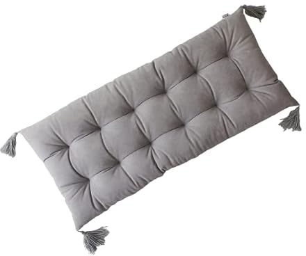 Babywood Kissen Für Kletterbogen, Kissen für Kinder, Kinderkissen für Wippe, Matte für Kletterdreieck, Dekokissen für Kinderzimmer, innen und außen dekoratives Kissen (grau, medium)