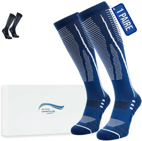 360 RELIEF Kompressionsstrümpfe Herren und Damen, Stützstrümpfe | Abgestufte Thrombosestrümpfe für Sport, Laufen, Flug, Reise, Joggen, Radsport, Kompressionssocken