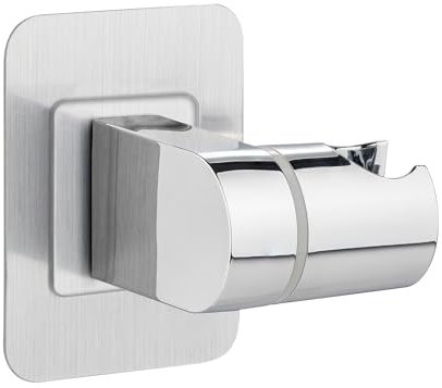 Ibergrif M20406, Soporte de Ducha de Ajustable, Soporte de Ducha con Dos Métodos de Montaje, Impermeable, Plata