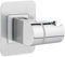 Ibergrif M20406, Duschkopfhalterung Ohne Bohren 3M Kleber - Duschhalterung Verstellbar, Handbrause Halterung Universal, Handbrause, Brausehalter Wandmontage, Zwei Montagemethoden, Silber