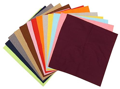 VILLFUL 14 Stück Handgefertigte Patchwork-leinenstoffe Zum Selbermachen Stoffe Zum Nähen Scrapbooking Quilten