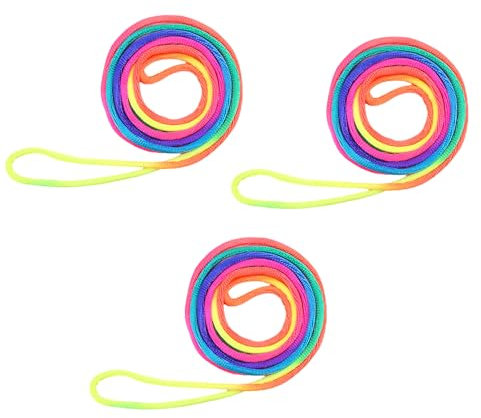 Itkcozcg 3 Stück Regenbogen Finger Drehseile, Nylon, Lustiges Partyspiel Für Kinder, Geburtstagsgeschenke, Flexible Fingerspiel Saiten, Regenbogen