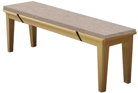 WEALSFUN Stuhlkissen Bankauflage Bankkissen Unterseite Antirutsch Bezug Waschbar Sitzauflag für Fensterbank Gartenbank Schaukel Terrasse Esstisch Outdoor Drinnen,Grau 160x35x5CM