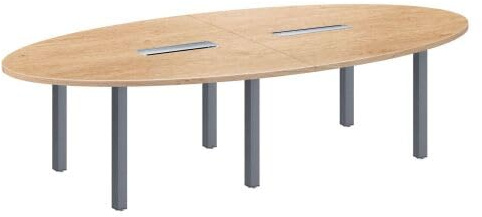 Générique Table de réunion modulaire chêne Clair Exprim (Anthracite)