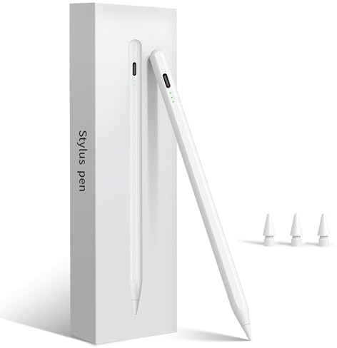Pencil for iPad 2026-2018, 15-Min Fast Charge Stylus Pen for Apple iPad | Compatible with iPad A16 11th-6th Gen, Air M2 M3 M4 13/11/5-3, Pro M5 13/11/12.9, Mini 7-5, Palm Rejection, Tilt Sensitivity