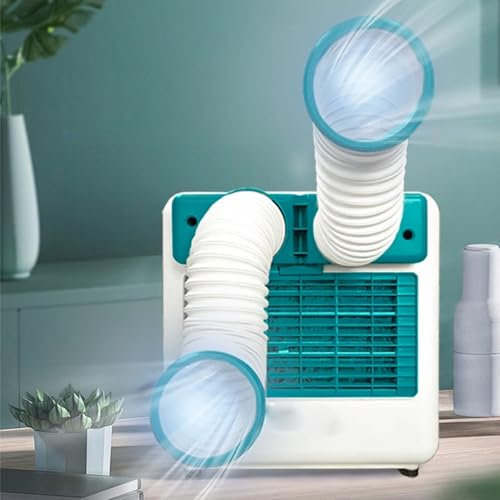 Portable Air Conditioner 3800 BTU, Dual Hose, 2 Wind Speeds, Touch Panel & Remote Control, Ideal for Bedroom, Office & Small Spaces