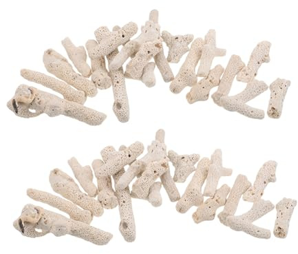 ibasenice 2packungen Aquarien-korallen-Steine Zerkleinertes Korallengestein Filtersteine Für Aquarien Bodengestaltung Für Teiche Aquariendekoration Mit Kies Und Sand