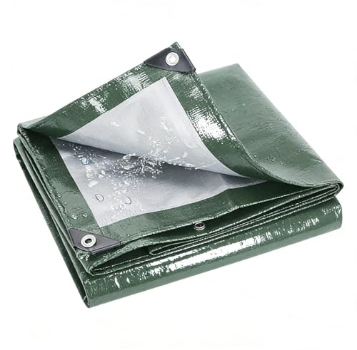 Bâche de Protection 130 x 205 cm Imperméable et Indéchirable, Anti UV Bâche Étanch avec Oeillets, Épaisse et Durable pour Bois, Jardin, Voitures, Piscines, Meubles, Vert