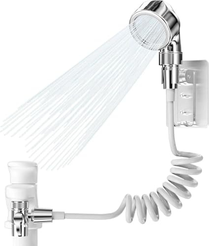 Brysalis Doccetta per Lavandino, Doccino per Doccia, Soffione Doccia con 2m Tubo, Doccino per Bidet Bagno, Doccino Universale per Rubinetti, Perfetto per il Lavaggio dei Capelli, Animali, Cucina
