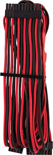Corsair Premium Individually Sleeved ATX 24-Pin Cable Type 4 Gen 4 – Red/Black