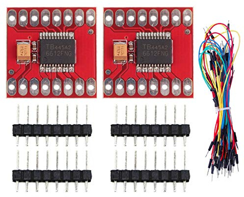 Youmile 2 Stück TB6612FNG Doppelmotor Treibermodul DC Schrittmotor Antriebssteuerkarte für Arduino Mikrocontroller mit Sprungdraht