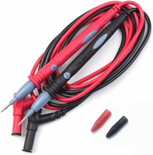 JZK 1x Electrical Test Leads Cable Tester Set 1000V 10A Silicone with Needle Probe for Multimeter Multitester VOM Electronic Clamp Meter testing integrated circuit component Professional Kit