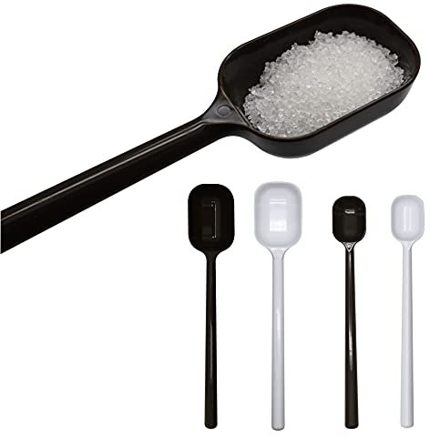 EIKS Messlöffel mit langem Griff, für trockene und flüssige Zutaten, Kaffeebohnen, zum Kochen und Backen, 4 Stück