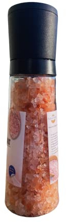 Fleur Foods Himalayan Pink Salt Giant Spice Grinder - 380g/13.40oz Reusable Pink Salt Grinder Fresh Himalayan Salt Contains Essential Rose Salt Minerals