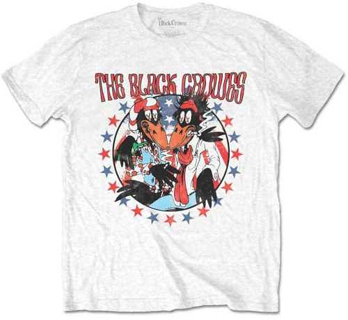 The Black Crowes T Shirt Americana Band Logo Official Mens White XL