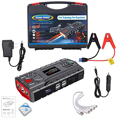99900mAh Car Jump Starter Power Pack 5000A Peak Auto Emergency Battery Booster Built-in LED Bright Light Dispositivo di Avviamento Caricatore Diesel Benzina Auto Campeggio
