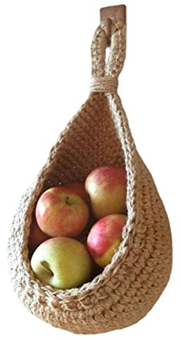 Pssopp Hängande Vägg Grönsaksfruktkorgar,Boho Väggkorg för Köksförvaring Grönsaksfruktprodukter 2)