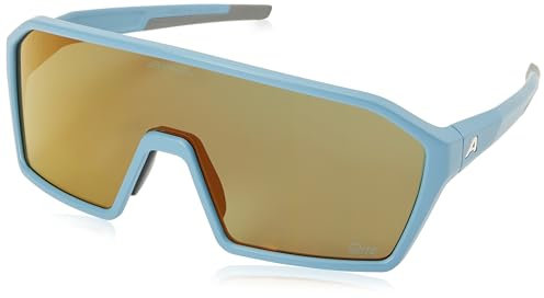 ALPINA RAM Q-LITE - Verspiegelte Sport- & Fahrradbrille Für Erwachsene, kontrastverstärkend, Beschlagfrei, mit UV-A-, B- & -C-Schutz