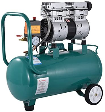 Petite pompe submersible réglable Pompe à air haute pression 750-30L Compresseur d'air sans huile silencieux portable Moteur en cuivre deux cylindres 220V 1400r/min