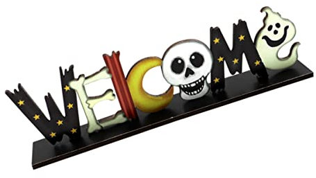 ifundom 1pc Halloween Themen Holz Hohl-Out Hause Schmuck Lebendige Decor Desktop Ornament