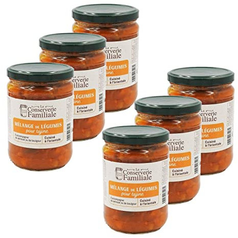 Lot 6x Légumes pour tajine - Bocal 530g