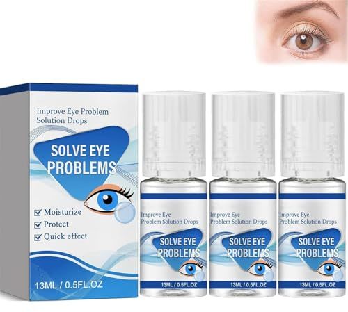 Myopie-Umkehr-Augentropfen, Myopie-Augentropfen, Augen-Wellness-Tropfen, 2024 neue Augenpflegelösung, Tropfen zur Lösung von Augenproblemen, Augenaufhellungstropfen lindern Augenermüdung (3Pcs)