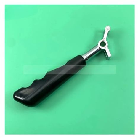 ALturn EIN Handhebel mit schwarzem Griff, Kurbelkopfbreite 1,5 cm, Zubehör for Softeismaschinen, kompatibel mit BQL-Softeismaschinen