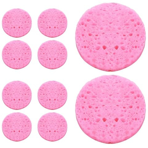 Gesichtsreinigungsschwamm – Hautpflegeschwämme aus Zellstoff und Baumwolle – Reinigungspads, Kosmetik-Spa-Schwämme, Zellulose-Gesichtsschwämme für persönliches Spa