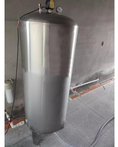 Brunnen-Druckbehälter, Rostfreier Stahl Wasserdrucktanks Für Brunnenpumpen/Wasserversorgung, Vertikal Druckbehälter Blasen-Behälter Mit Zubehör(200L/50X112CM)