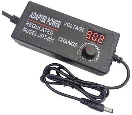 Fuente de alimentación Ajustable 5V 6V 9V 16V 18V 19V 20V 22V 24V 12V 18 20 22 voltios Adaptador 5A 10A Pantalla LED(EU,3-12V 10A)
