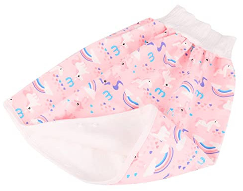 ULDIGI Trainingshose für Babys Auslaufsicherer Windelrock mit Hohem Bund Atmungsaktive Baumwolle Verdeckter Verschluss Waschbare Babyunterwäsche für Töpfchentraining