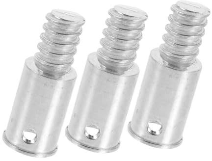 POPETPOP 3pcs Threaded Connections Aluminum Alloy Extension Pole Adapter Threaded Tip Replacement for Broom Handle Adapter Telescoping Pole Attachments
