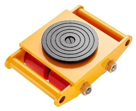 ZRHYRG Transportador de Muebles con Motor Industrial del Carro del patín de la maquinaria 6T con 4 Ruedas de la PU y el Casquillo Antideslizante de la rotación 360° Ruedas para Muebles Pesados