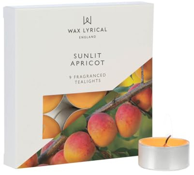 Wax Lyrical Sunlit Apricot Tealights, Orange
