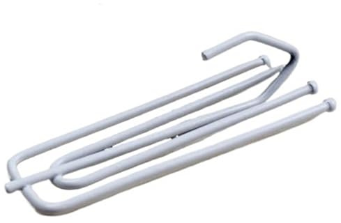 SNRTKA Metal Curtain Rings 15 PCS Metal Four Fork Curtain Tape Hook Curtain Cloth Ring Clamp Tracks DIY Home Curtain Accessories for Curtain(White)