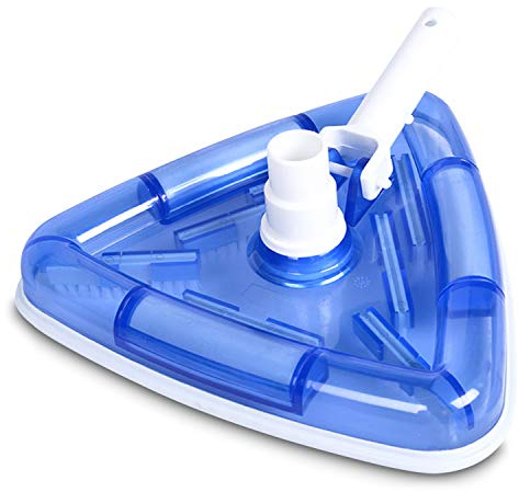 TFixol Testa aspirante per piscina, con attacco per tubo girevole e maniglia a clip, spazzola per piscina e superfici per piscina, strumenti per la pulizia della superficie della piscina, rimuove