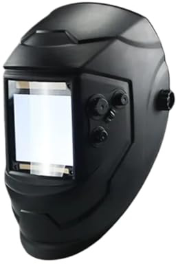 SJHFKDK Welding Mask, Welders Mask Large Window 100MMX93.0MM 4 Sensors Externally Adjustable DIN5-DIN13 Solar Auto Dimming Protective Welding Mask(True color set)
