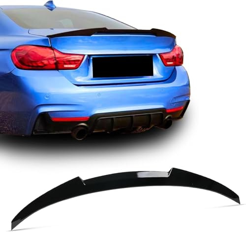 Glänzender schwarzer Heckspoiler für BMW 4er-Serie F36 4-Türer Gran Coupe 2014–2020, schlagfester ABS-Kunststoff, hochfester Kofferraumspoilerflügel (M4-Stil)