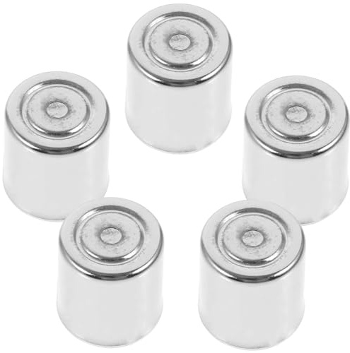Tapa de Magnetrón para Horno Microondas, Repuesto Redondo 5 Piezas | Color Plata, Hierro, Pieza Reemplazable, Compatible Marcas y Modelos de Microondas