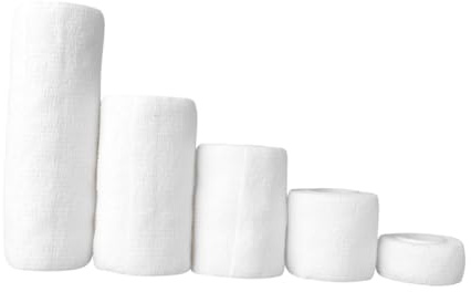 Alipis 5pcs White Sports Elastic Tape Self-Adherent for Men Women Flexible Protective Wrap for Athletic Support Multiple Comfortable Skin-Friendly Material