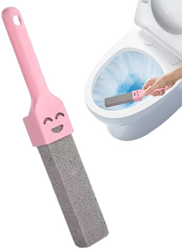 Toilet Bowl Pumice Stone - 5 Inch Handle Scrubber for Rust, Limescale, Ring Removal in Bathroom, Kitchen, Sinks, Tiles, Grills, Swimming Pools, Heavy Duty Household Cleaning Tool