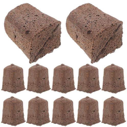 TOYANDONA 40 Blocs de Germination 1 Pouce pour Semis Hydroponiques Cubes Nutritifs Biodégradables en Fibre de Tourbe Noire Matériel de Culture pour Pépinière Terreau Compressé Naturel