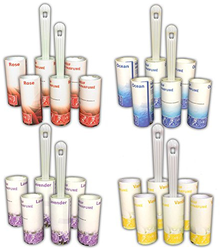 HAC24 8er Set Kleiderroller inkl. 16 Ersatzrollen Fusselrolle Tierhaarentferner
