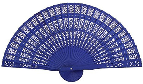 SUPVOX Ventaglio Pieghevole Di Legno Di Sandalo Cinese Intagliato Con Nappa Ventaglio a Mano Elegante 8 X 13.75 Per Matrimoni Feste E Decorazioni Interne