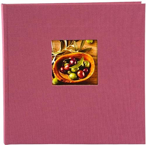 Goldbuch 24888 Fotoalbum Bella Vista Fuchsia [25x25cm, 60 Weisse Seiten, Ausstanzung f. eigenes Bild]
