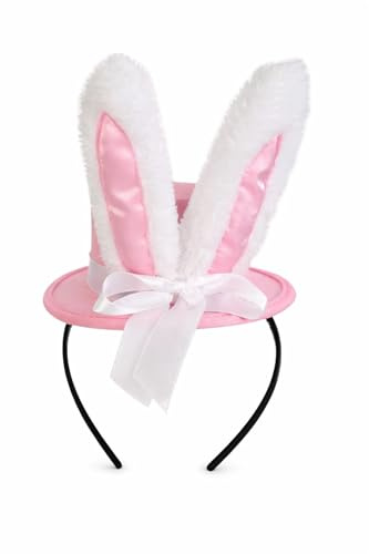 KarnevalsTeufel Haarreif Mini-Zylinder mit Hasenohren für Erwachsene Hase Häschen Ostern