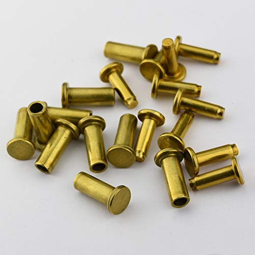 Cutlers Rivet Brass 6mm x 10mm (10)