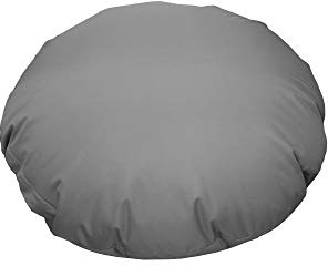 chilly pilley Sitzsack Beanbag Sessel mit EPS Perlen Füllung Riesensitzsack Sitzsäcke Indoor & Outdoor wasserfest multifunktional für Kinder und Erwachsene viele Farben (Grau, Ø 100 cm)